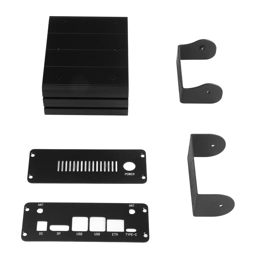 Qiilu Aluminiumgehäuse für Jetson Orin Mini und Jetson Orin Nano NX Kits mit Kamerahalter, Schwarz - Bild 4