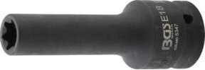 BGS Kraft-Steckschlüssel-Einsatz E-Profil tief 5347, Antrieb Innenvierkant 3/4 Zoll, SW E18 mm, Schwarz - Bild 1