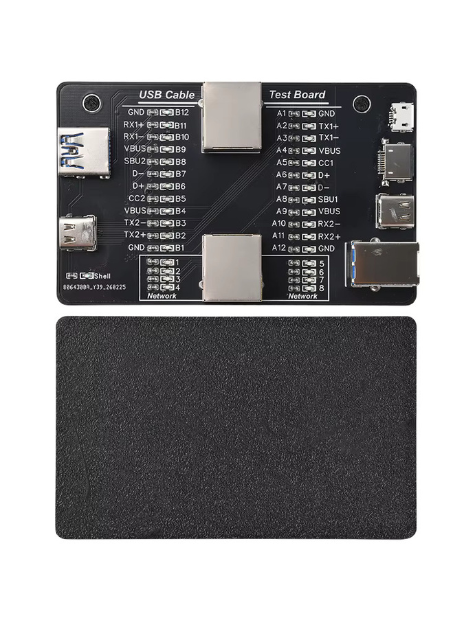 diymore Multifunktionaler USB 3.0 Kabeltester und Fehlerdetektor für RJ45, Lightning und Micro-B in Schwarz - Bild 4