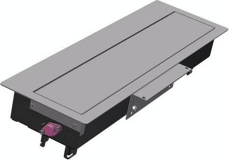 Bachmann 925.501 Einbaurahmen aus Aluminium in Schwarz und Grau für den Flush-Einbau - Bild 1