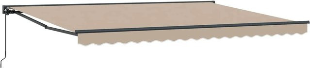 vidaXL Manuell Einziehbare Markise Beige B: 450 cm, T: 350 cm - Bild 1