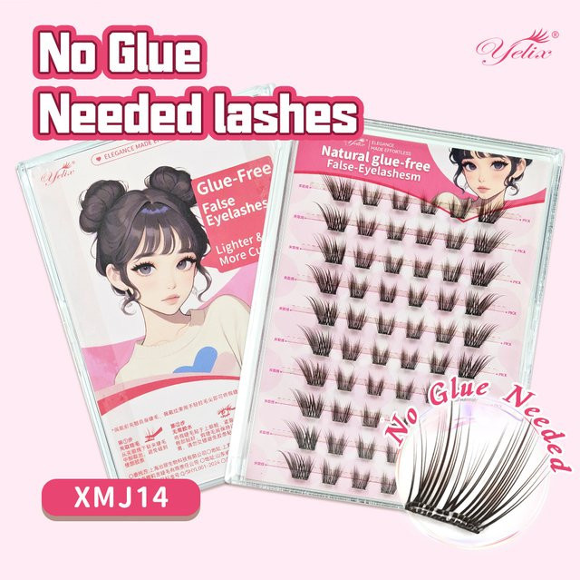 Yelix DIY-Cluster-Wimpern, Schwarzbraun, Natürlich - Bild 1