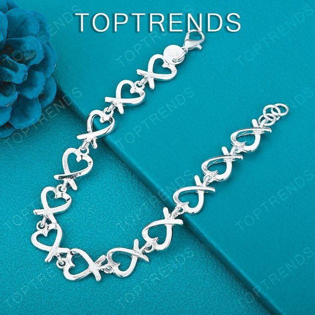 Armband 925 Silber, Herz, Damen - Bild 1