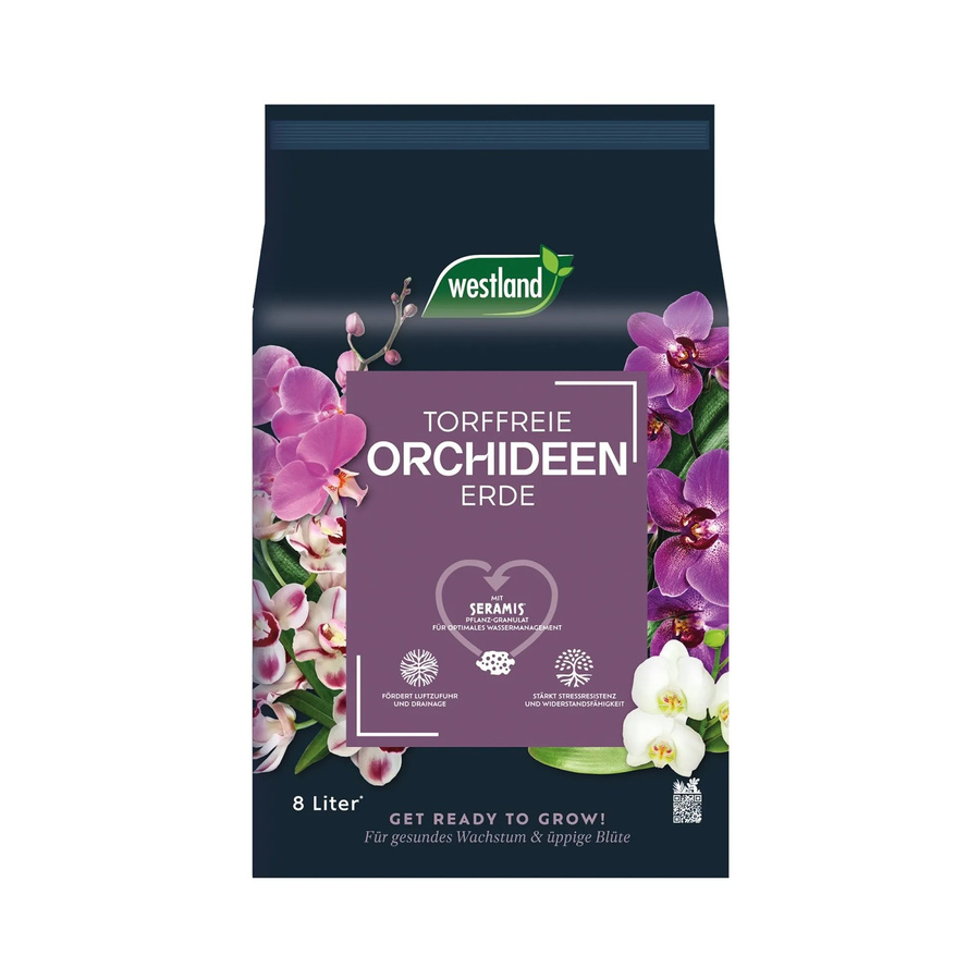 Westland Orchideenerde torffrei mit Seramis und Rinde für Zimmerpflanzen, 8 l - Bild 2