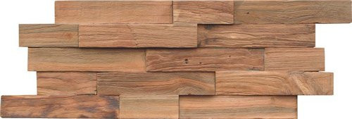 INDO Wandverblender INDO TEAK in Braun, unbehandeltes Holz, Stärke: 2 cm - Bild 1