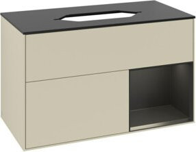 V&B Waschtischunterschrank Finion in Regenbogenrot, Breite: 100 cm, Tiefe: 60,3 cm - Bild 1