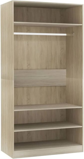 vidaXL Kleiderschrank modern in Sonoma-Eiche, B/T/H: 100 x 50 x 200 cm - Bild 1