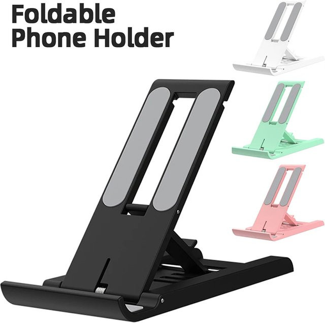 Tragbarer faltbarer Mini-Handyhalter für iPhone, iPad, Samsung und Xiaomi in Pink - Bild 1