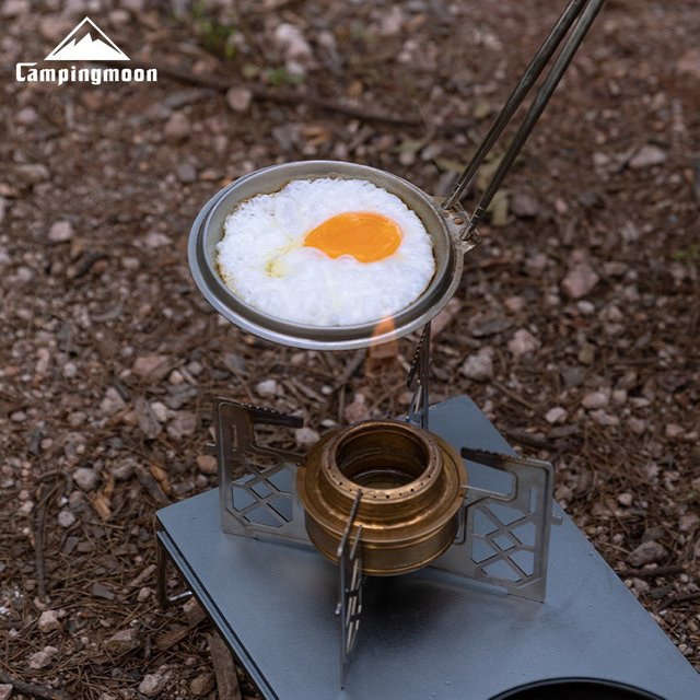 CAMPINGMOON Edelstahl-Bratpfanne S-SD in Silber mit tiefer Schneeschalenabdeckung für Outdoor und Camping - Bild 1