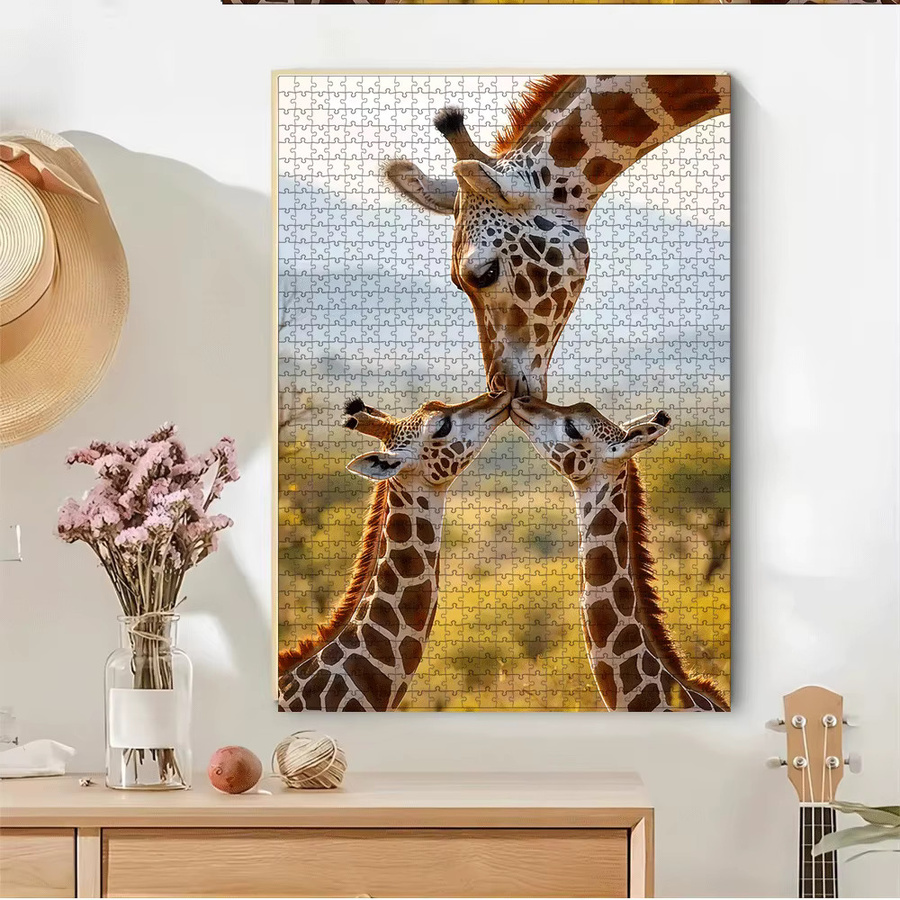 AZNM Giraffen-Puzzle, Tiere, Pappe / Karton, Bunt / Mehrfarbig - Bild 2