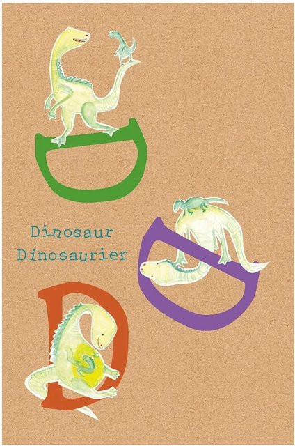 Komar Wandbild ABC Animal D Fotoposter für Kinder, Mehrfarbig, Breite: 30 cm, Höhe: 40 cm - Bild 1