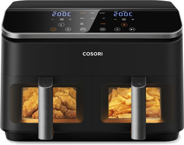 Cosori Dual Basket Heißluftfritteuse CAF-R901-AEU in Schwarz mit 8,5 l Fassungsvermögen - Bild 5