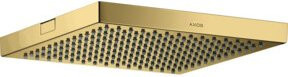 Hansgrohe Axor Starck Kopfbrause Rain in Gold, quadratisch, B/B: 24 x 24 cm - Bild 1