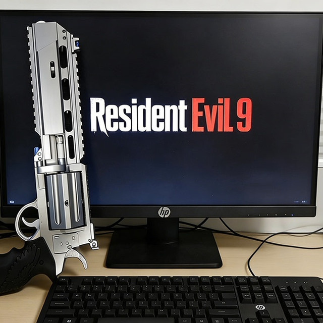 Bandai Resident Evil Leon Revolver Figur, Spiel-Zubehör, Grau - Bild 1