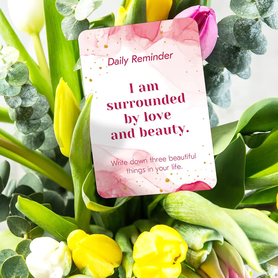 60 Stück Ermutigungskarten in Multicolour mit leerer Rückseite für positive Affirmationen und persönliches Wachstum - Bild 2
