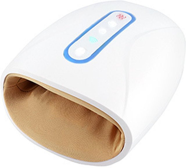 FunCouples Handmassagegerät mit Heizung und Luftwellenmassage, Beige - Bild 1
