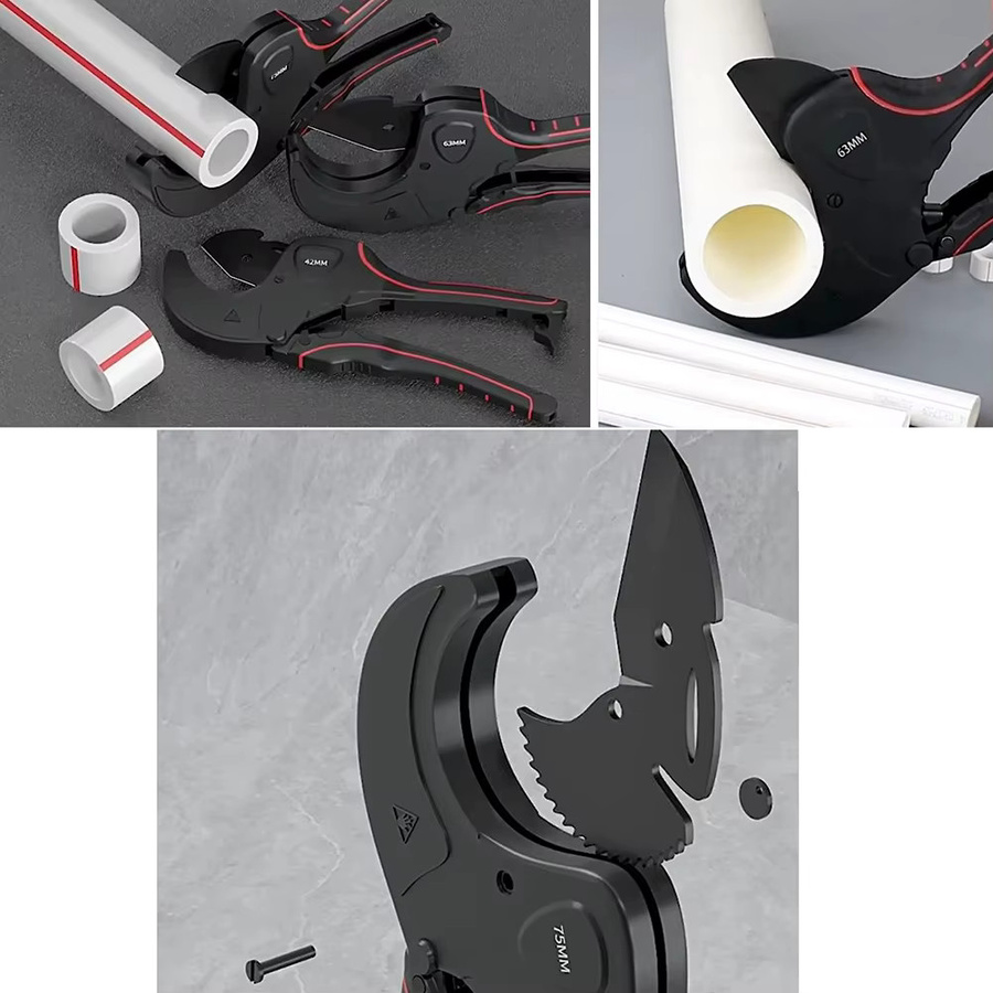 DAZZLEEX Rohr Cutter für PVC, PU, PP und PE, Schneidemaschine für Rohre und Schläuche, 32 mm bis 75 mm - Bild 2