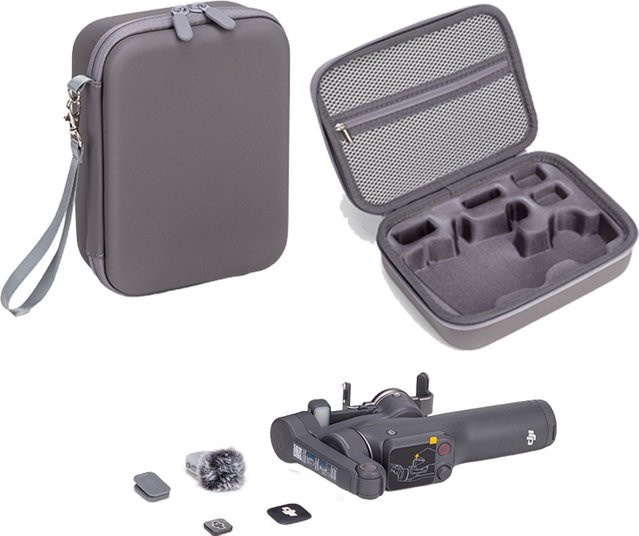 Wasserdichte PU-Aufbewahrungstasche für DJI Osmo Mobile 8P Handheld Gimbal in Grau - Bild 1