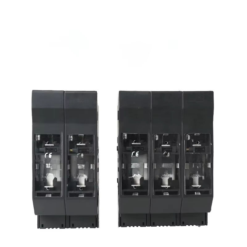 YRO Batterie-Sicherungstrennschalter Messertyp 160A DC1000V für Solar PV, Sicherungshalter NH00 zur Panelmontage, Schwarz - Bild 6
