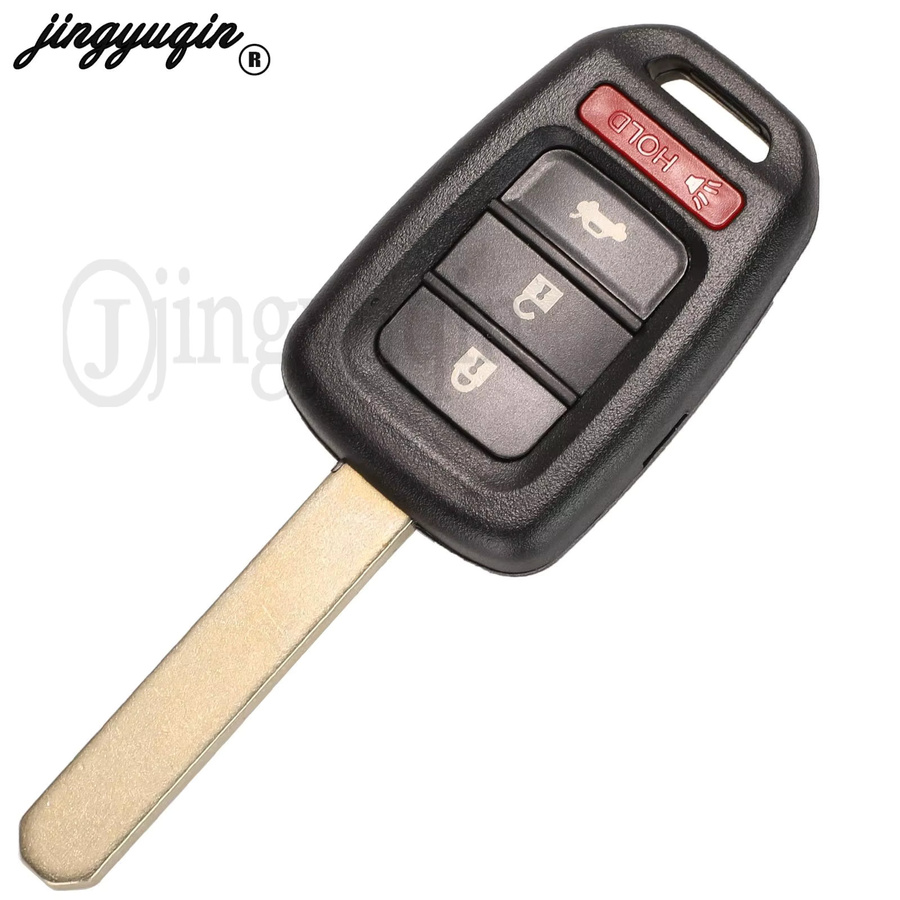 Jingyuqin MLBHL1K6-1TA Fernbedienung Autoschlüssel 434 MHz für Honda City XRV CIVIC ACCORD CRV 2013 mit ID47 Chip und Schlüsselanhänger in Schwarz - Bild 2