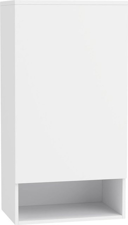 HOMCOM Badezimmerschrank Hängeschrank in Weiß mit verstellbaren Ablagen und Tür, B/T/H: 40 x 27 x 77 cm