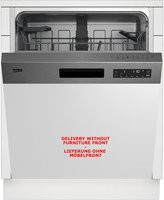 Beko Spülmaschine DSN16440X in Silber, halbintegriert, Edelstahl - Bild 1
