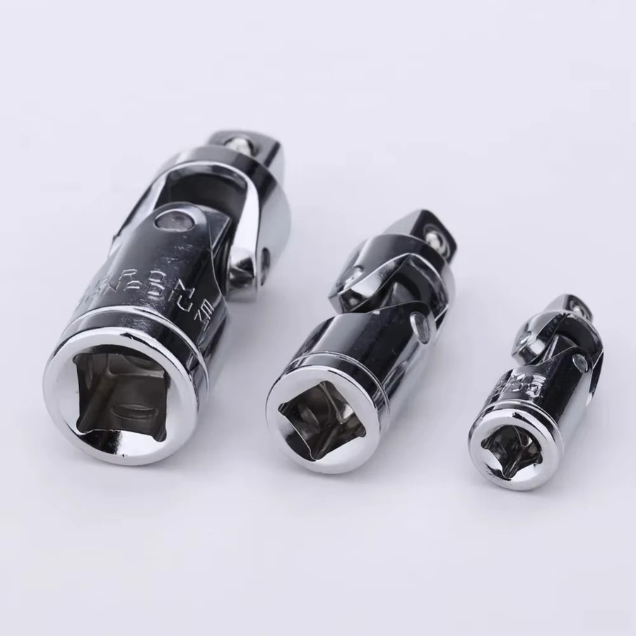 Universal Gelenkadapter Set für Ratschenschlüssel in den Größen 1/4, 3/8 und 1/2 Zoll, Farbe: Silber - Bild 2
