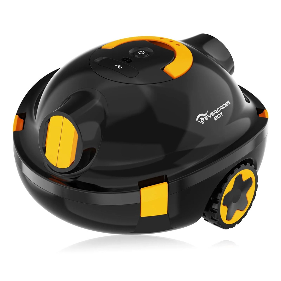 EVERCROSS BOT Y10 Poolroboter Schwarz für Fliesen, Vinyl und PVC sowie oberirdische und unterirdische Pools mit wiederaufladbarem Akku - Bild 2