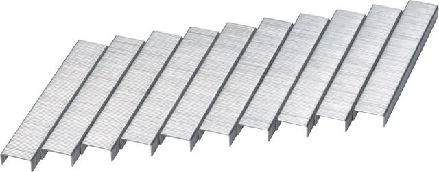 LUX-TOOLS Feindrahtklammern Comfort aus verzinktem Stahl, Farbe: Silber, 1.000 Stück, Breite: 12,85 mm, Höhe: 8,0 mm - Bild 1