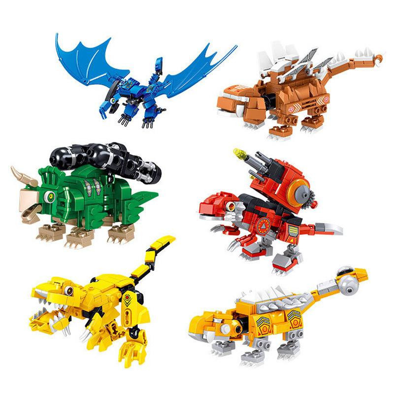 Yiran toy 1 Dinosaurier Transformation Roboter Bausteine Lernspielzeug 6-12 Jahre - Bild 3