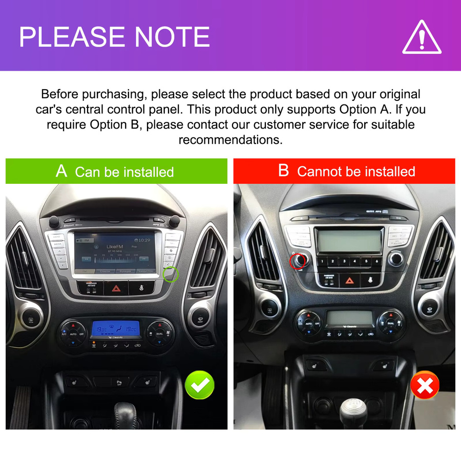 Camecho Multimedia-Player für Hyundai Tucson/IX35 2009-2015 mit 64GB Speicher, Android Auto, Wireless CarPlay, GPS und WiFi in Schwarz - Bild 2