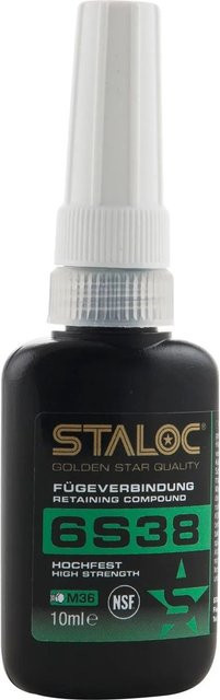 Staloc Fügeverbindung 6S38 Hochfest Grün 10 ml für Schraubverbindungen bis M36 - Bild 1