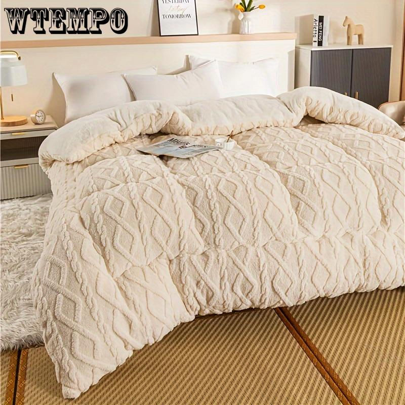 WTEMPO Ganzjahres-Steppdecke aus Mikrofaser in Beige, B/B: 150 x 200 cm, atmungsaktiv und maschinenwaschbar - Bild 3