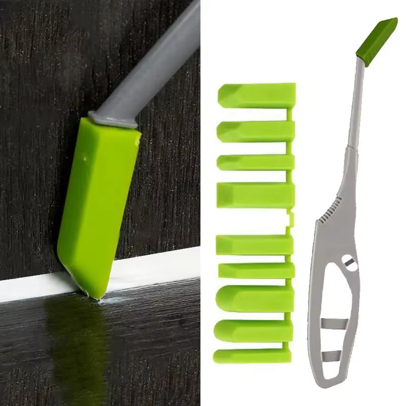 9-in-1 Silikon-Schaber-Set zum Glätten und Entfernen von Dichtstoffen in Grün - Bild 3