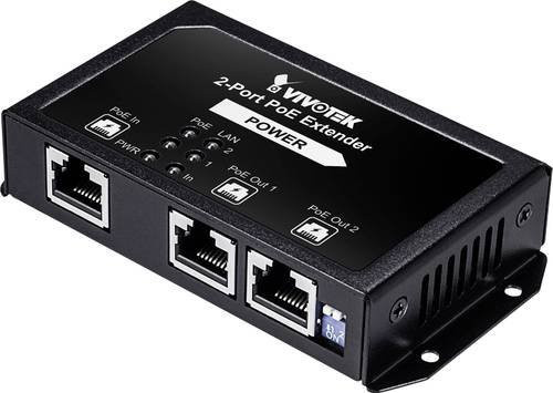 Vivotek PoE-Extender AP-FXC-0210 Ethernet/LAN in Schwarz - Bild 1