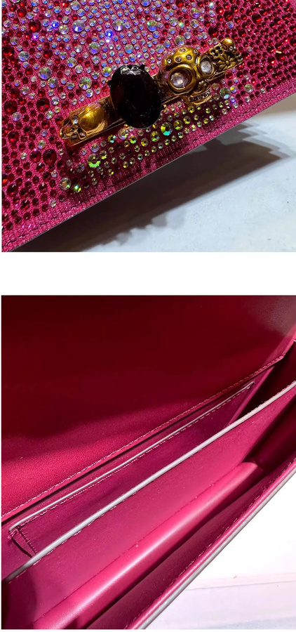 ABQP Schulter Sling Tasche, Strass, Damen - Bild 2