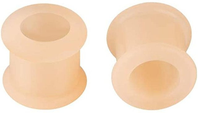WKOUD Tunnel Ohr Plug Silikon, beige, Unisex, 3-38mm - Bild 1