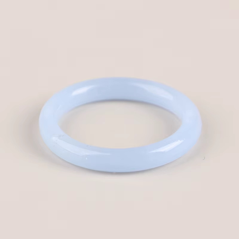 Velishy Ring, Nachahmung Jade, Weiß, Damen, Vintage - Bild 2