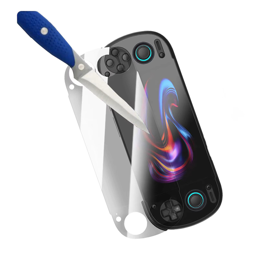 APWIKOGER HD-Folien-Schutzaufkleber für Retroid Pocket 6 Handheld-Spielekonsole, transparent, kratzfest und mit vollständiger Abdeckung - Bild 5