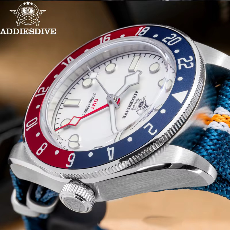 ADDIESDIVE Armbanduhr, Quarz, Edelstahl, Textil/NATO, Herren - Bild 5