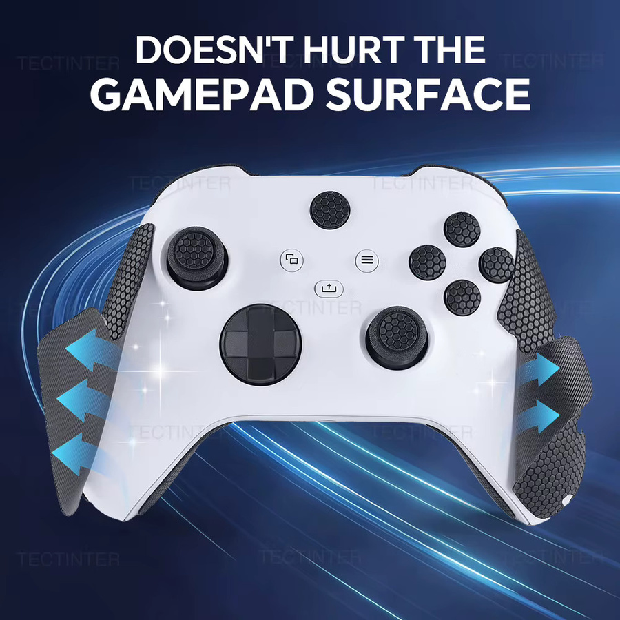 TECTINTER Griffaufkleber für Xbox-Controller in Schwarz, rutschfeste und staubdichte Gamepad-Skins als Spielzubehör - Bild 4
