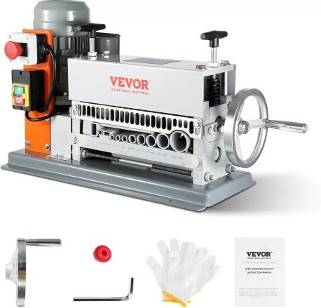 VEVOR Elektrische Kabelabisoliermaschine 370W mit 11 Kanälen und Handkurbel für 1,5-36mm Kupferdraht aus gehärtetem Stahl - Bild 1