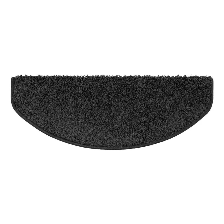 KARAT Shaggy Stufenmatte Sphinx Hochflor Schwarz Halbrund B: 65 cm, T: 23,5 cm - Bild 2