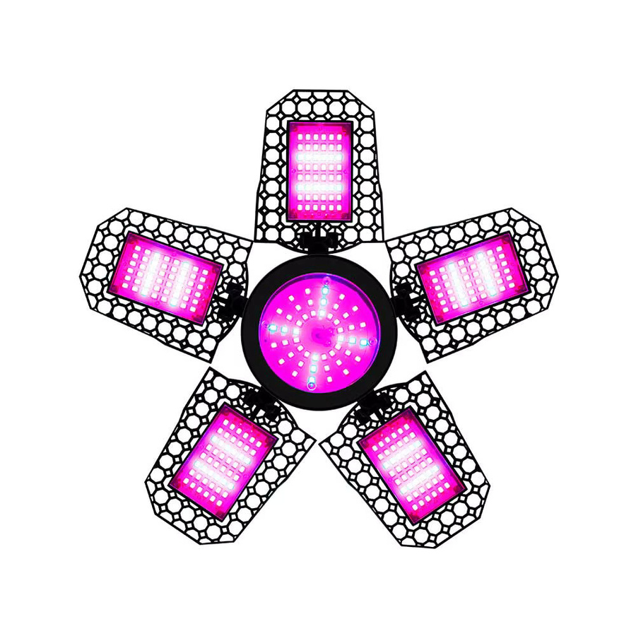 NJHIKG LED Pflanzenlampe 250 W mit E27 Sockel, Vollspektrum Grow Light für Indoor, Gewächshaus und Gemüse, Schwarz - Bild 4