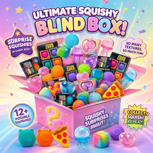BC Pet Supplies Squishy-Set, Käsebrötchen, Bär, Fidgets, Mehrpack - Bild 1