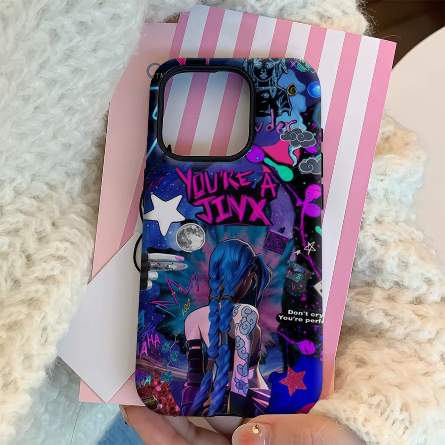 Jinx Handyhülle mit doppelschichtiger Rückseite für iPhone 17 16 15 14 13 12 11 Pro Max Plus in Multicolour - Bild 4