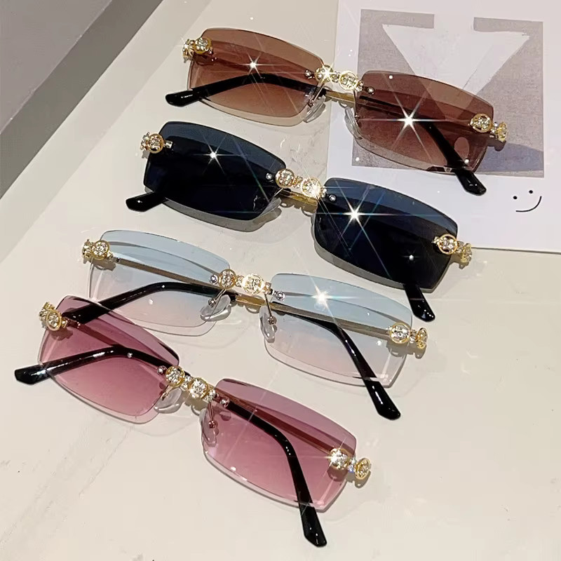 KAMMPT Sonnenbrille Rechteckig, randlos, Metall, Damen - Bild 2