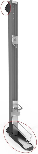 Biohort Nachrüstset Schwenkvorrichtung für Gerätehäuser und Gewächshäuser, Dunkelgrau-metallic - Bild 1
