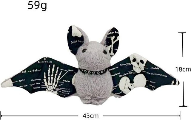 Yiran toy Fledermaus, Plüschtiere, 16/25cm, Grau - Bild 1