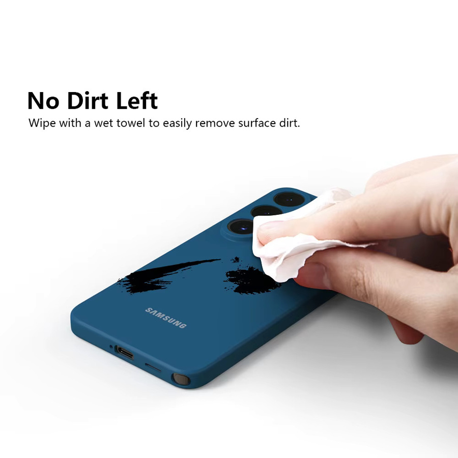 Stoßfeste Silikonhülle für Samsung Galaxy S26 Ultra in Rot oder Blau - Bild 1